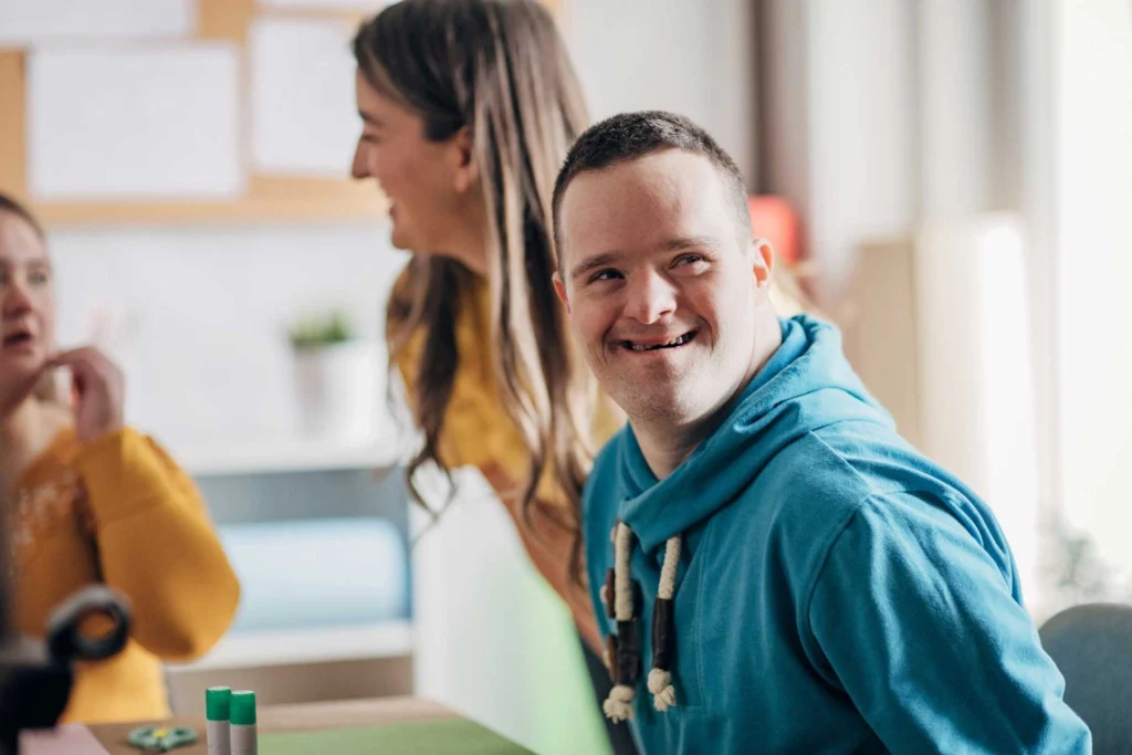 Person with Disability Smiling back